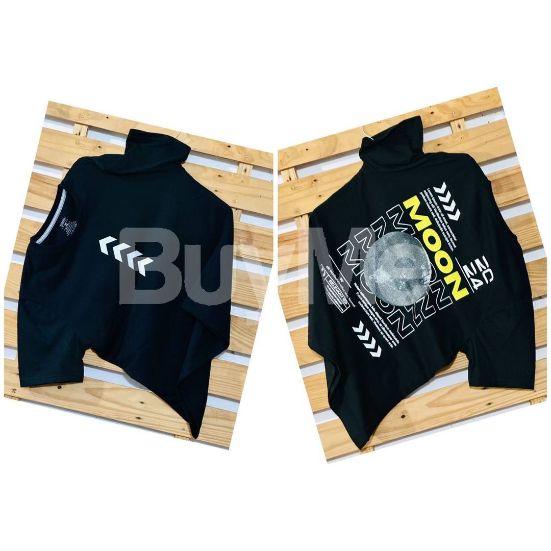 DOUBE SIDE PRINTED TSHIRTS - BLACK