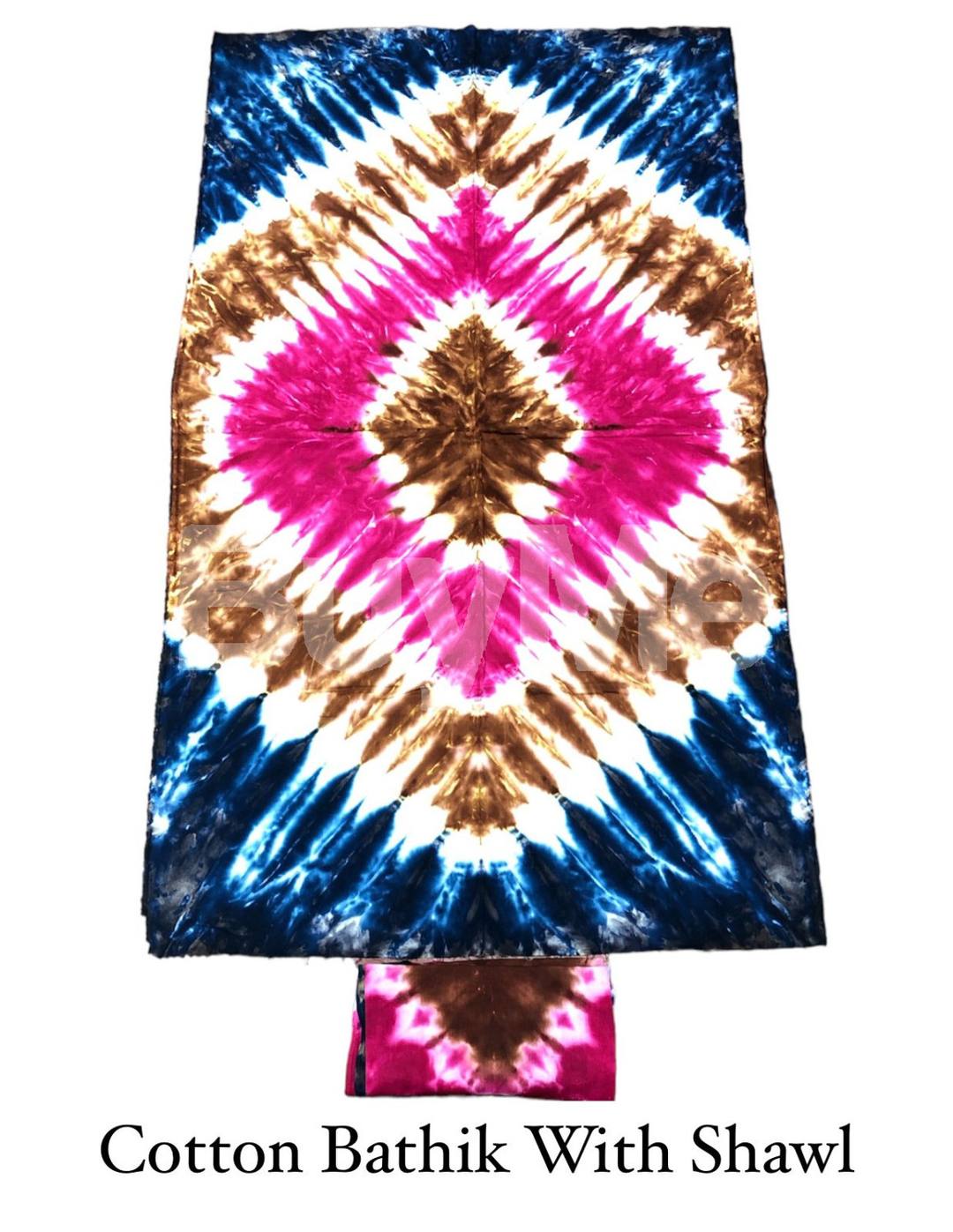 COTTON BATHIK WITH SHAWL - 1