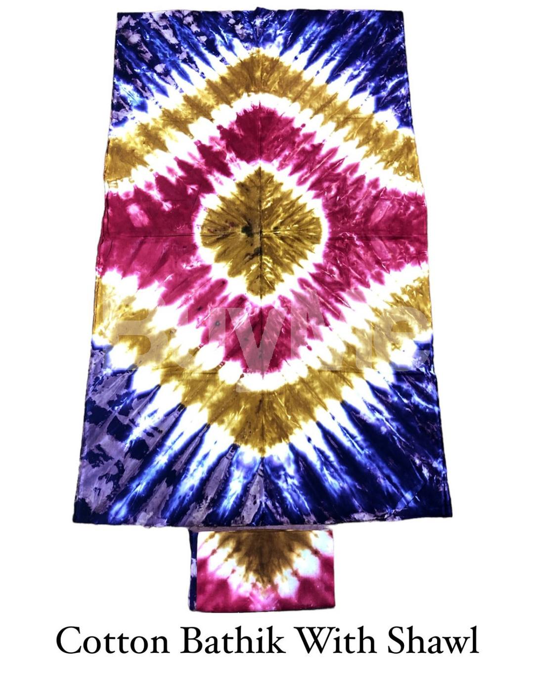 COTTON BATHIK WITH SHAWL - 4