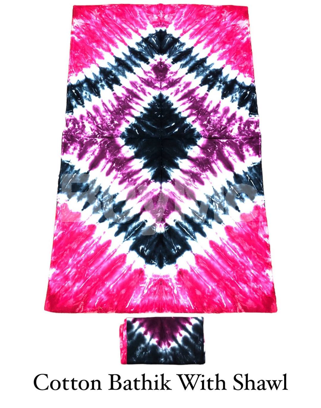 COTTON BATHIK WITH SHAWL - 7