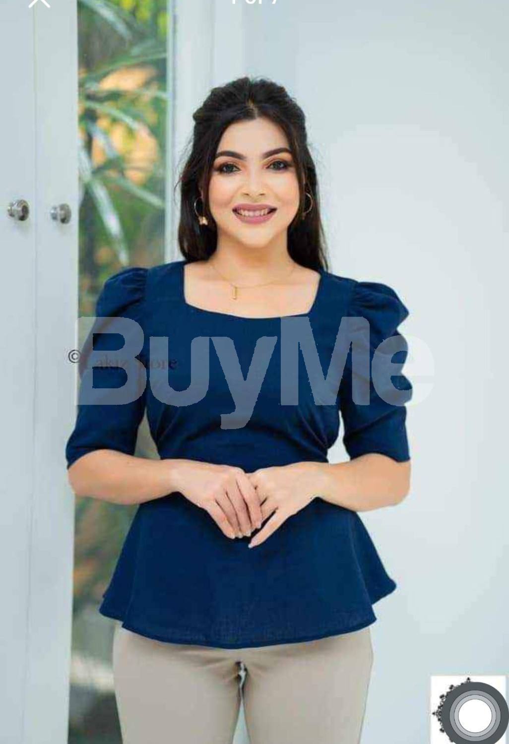 LADIES TOP -DARK BLUE