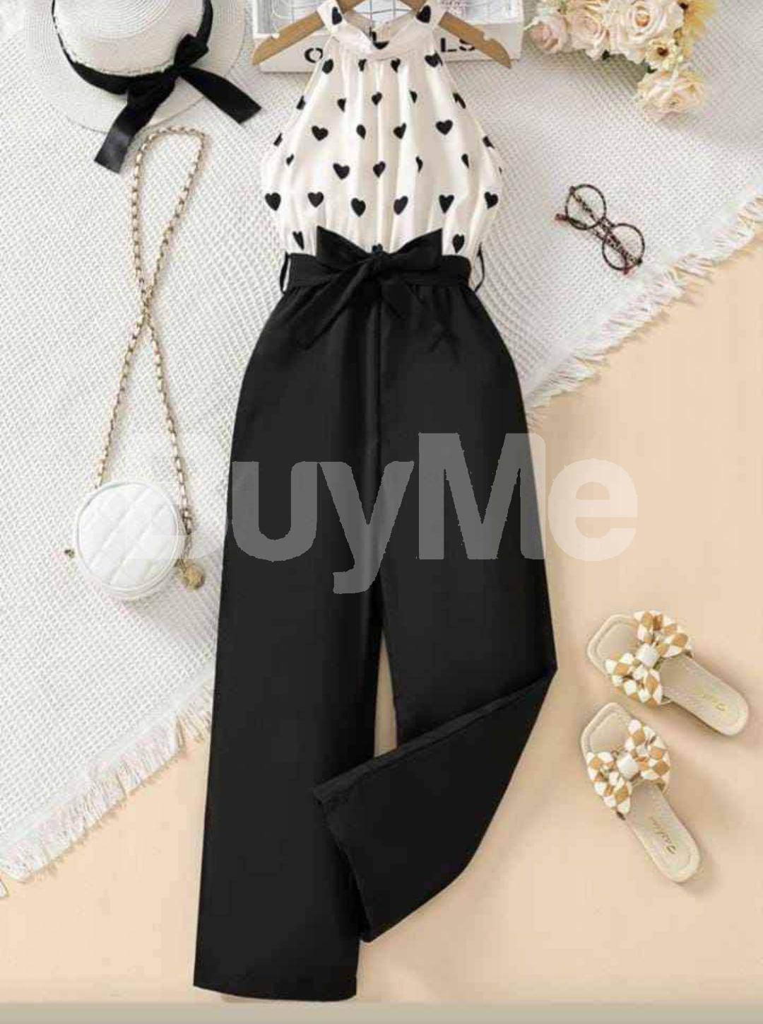 NEW DESIGN JUMPSUIT - BLACK & WHITE