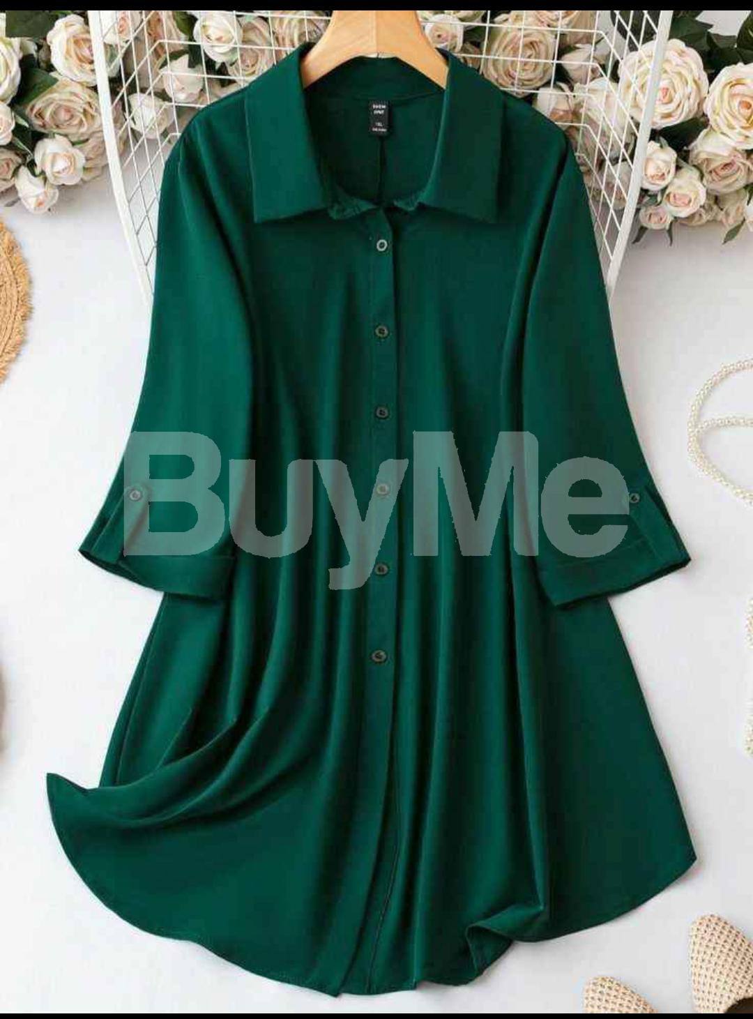 NEW DESIGN SHORT FROCK METIREAL - MASHA - DARK GREEN
