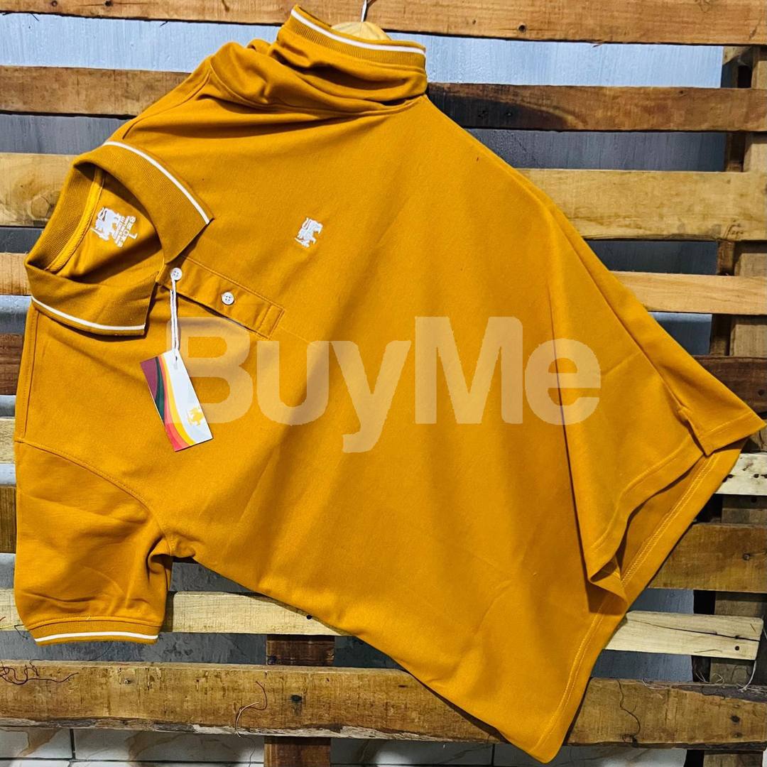 COLLAR TSHIRTS 220 GSM - TELLOWISH BROWN