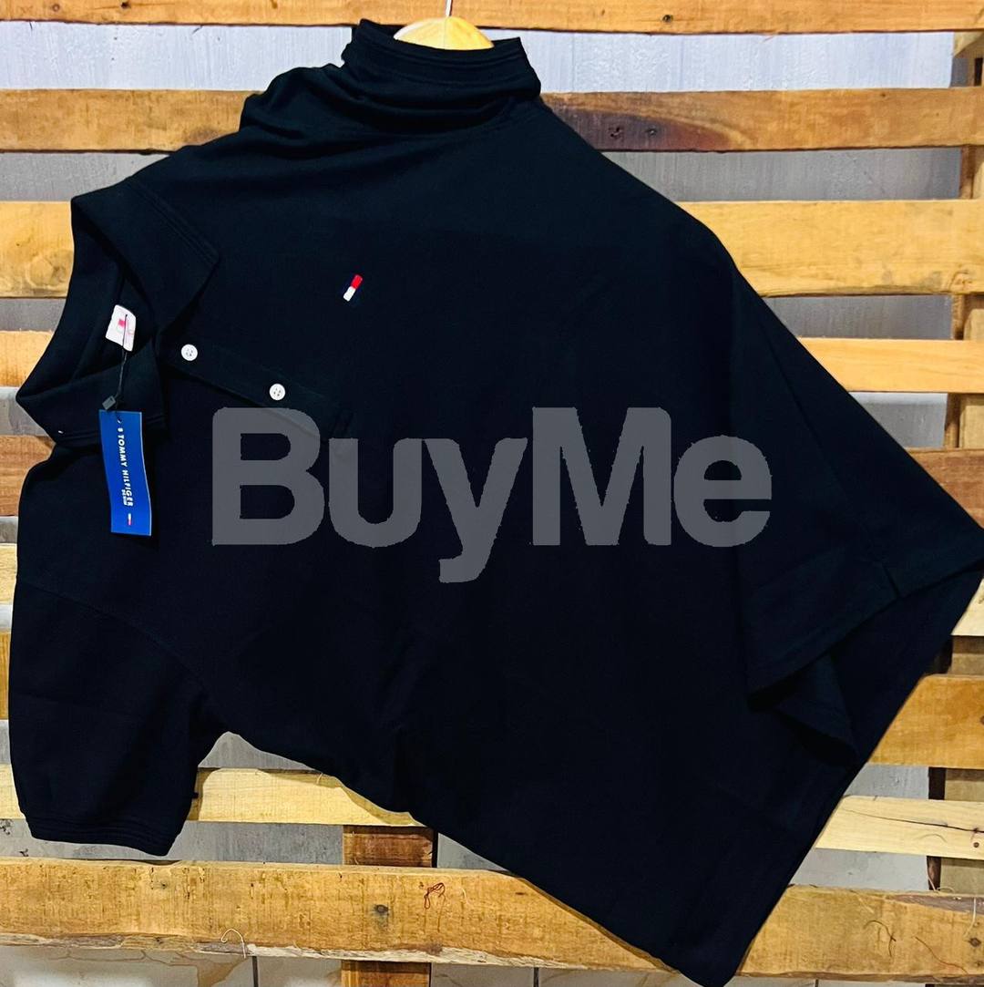 TOMMY / POLO / LACOSTE COLLAR TSHIRTS PREMIUM QUALITY - BLACK