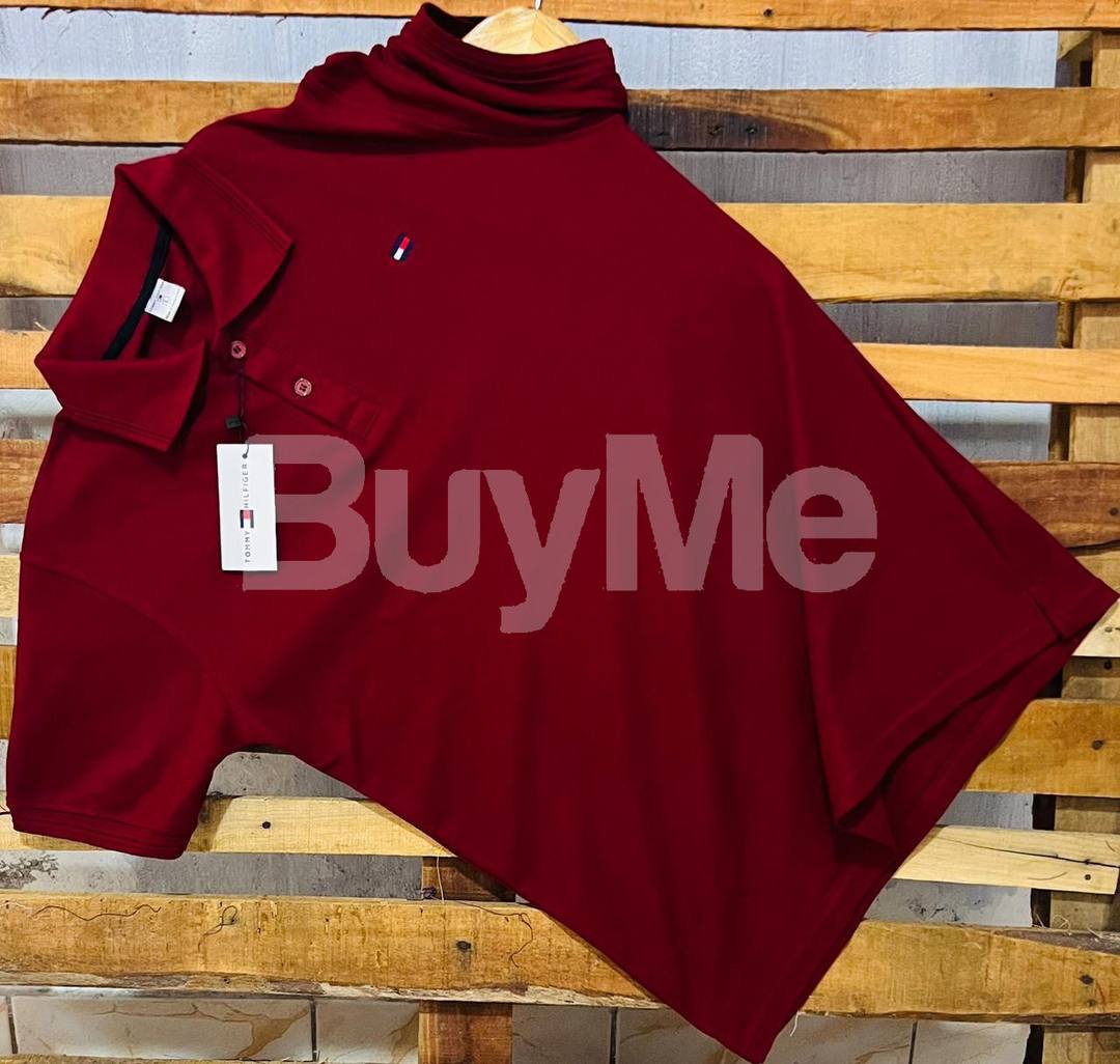 TOMMY / POLO / LACOSTE COLLAR TSHIRTS PREMIUM QUALITY - MAROON
