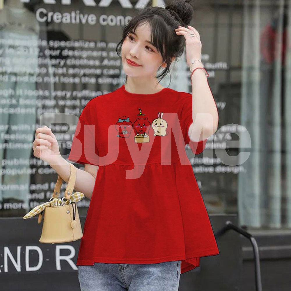 SINGLE JERSEY COTTON FABRIC 180-190 GSM T- SHIRT - RED