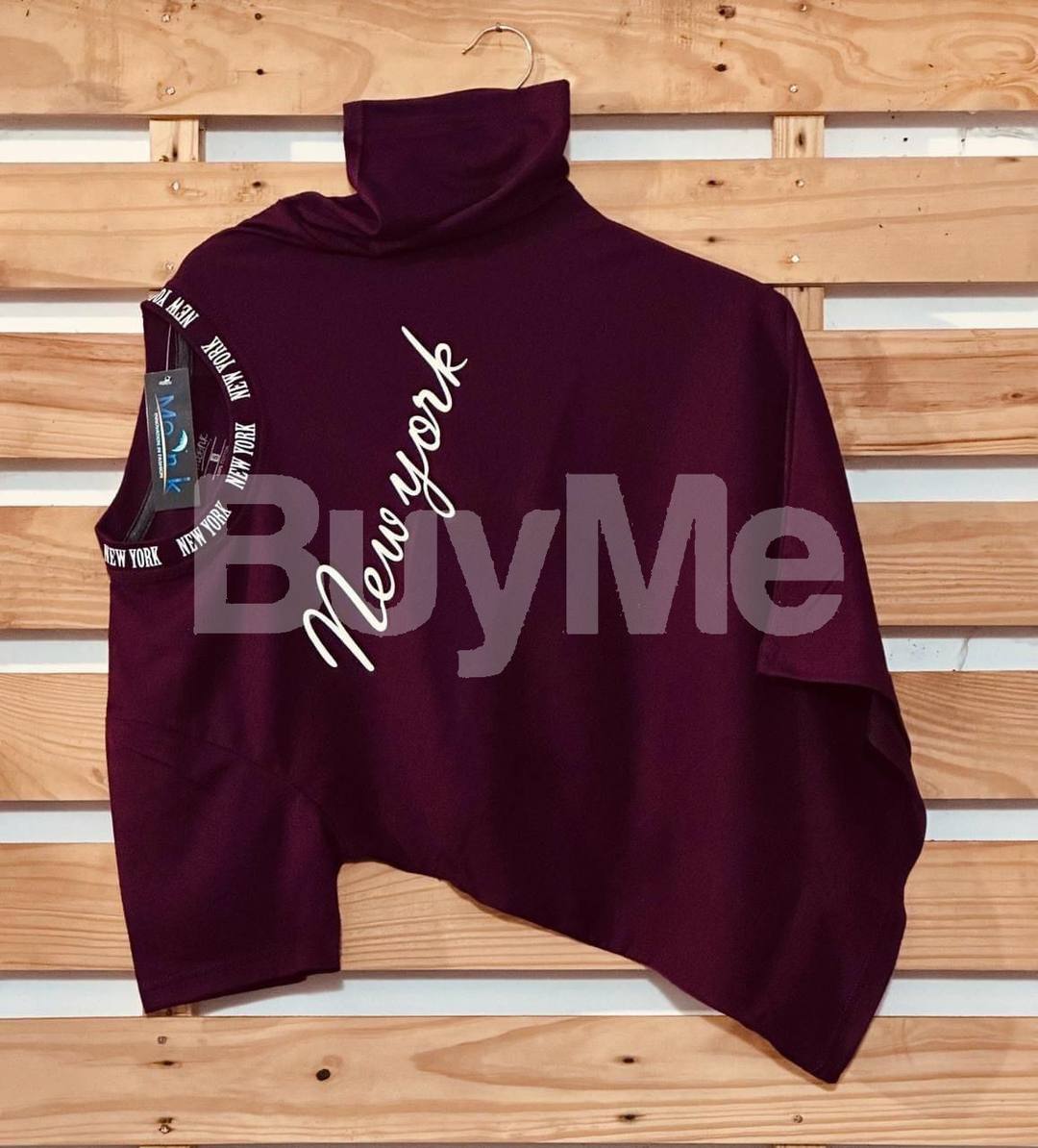 RIB PRINT T SHIRT GSM180 SINGLE GURSY - MAROON