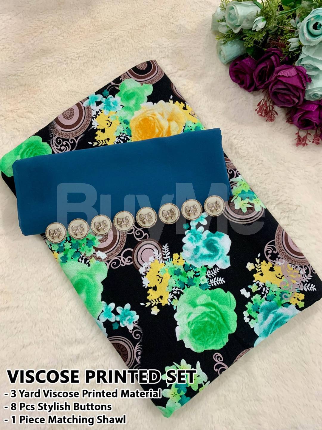 VISCOSE PRINTED SET - 4