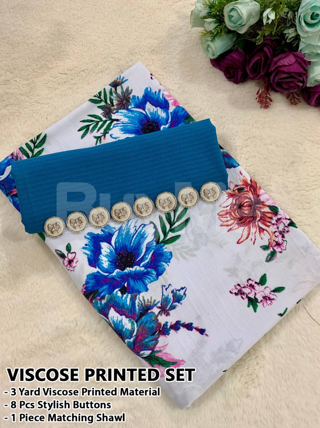 VISCOSE PRINTED SET - 8