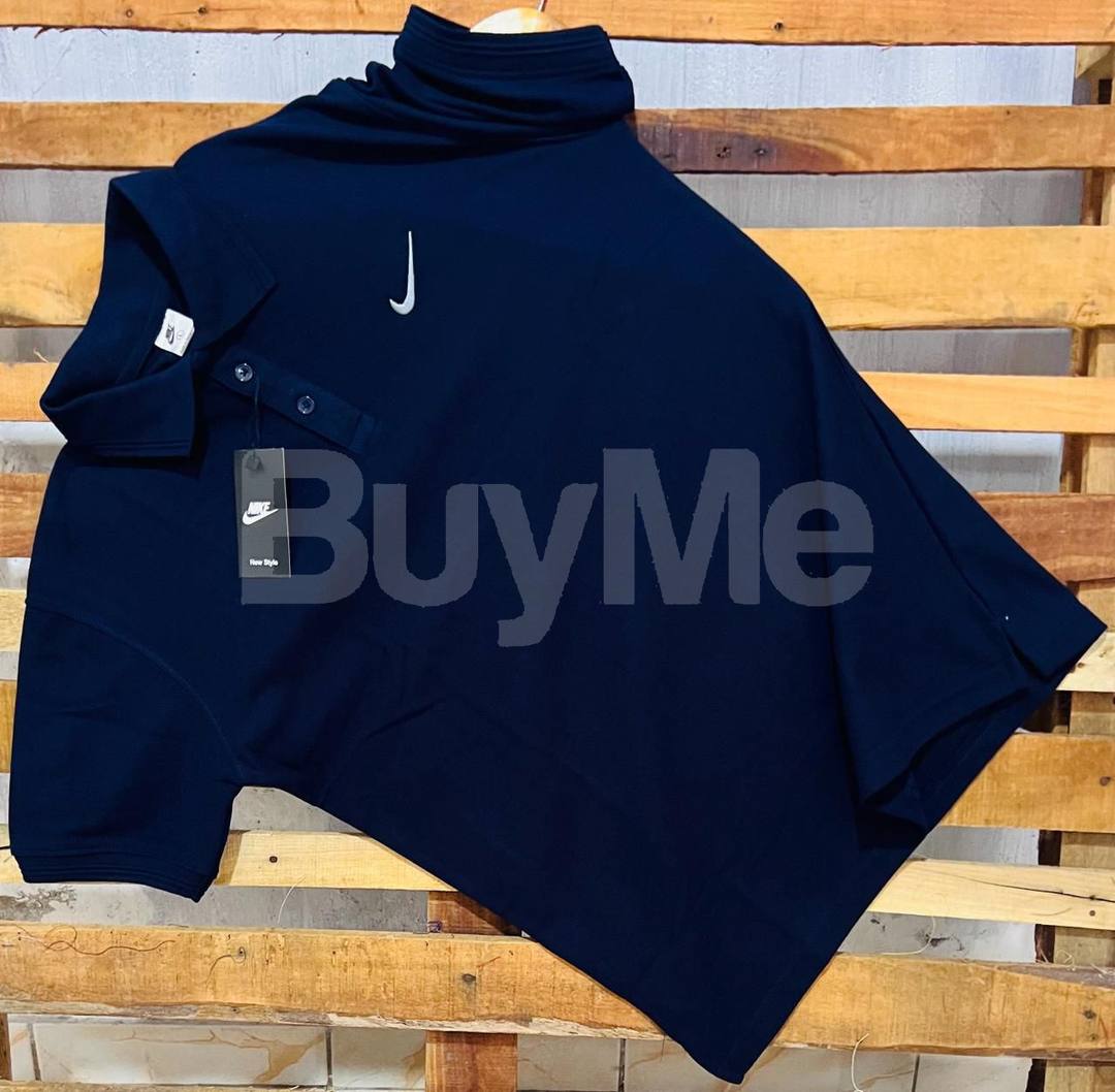 NIKE COLLAR TSHIRTS - DARK BLUE
