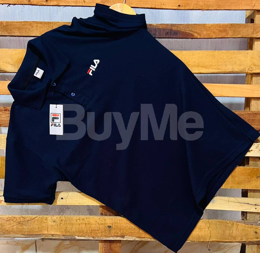 FILA COLLAR TSHIRTS - DARK BLUE
