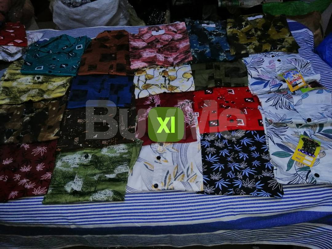 COTTON MENS SHORT SLEEVE SHIRT (XL SIZE)