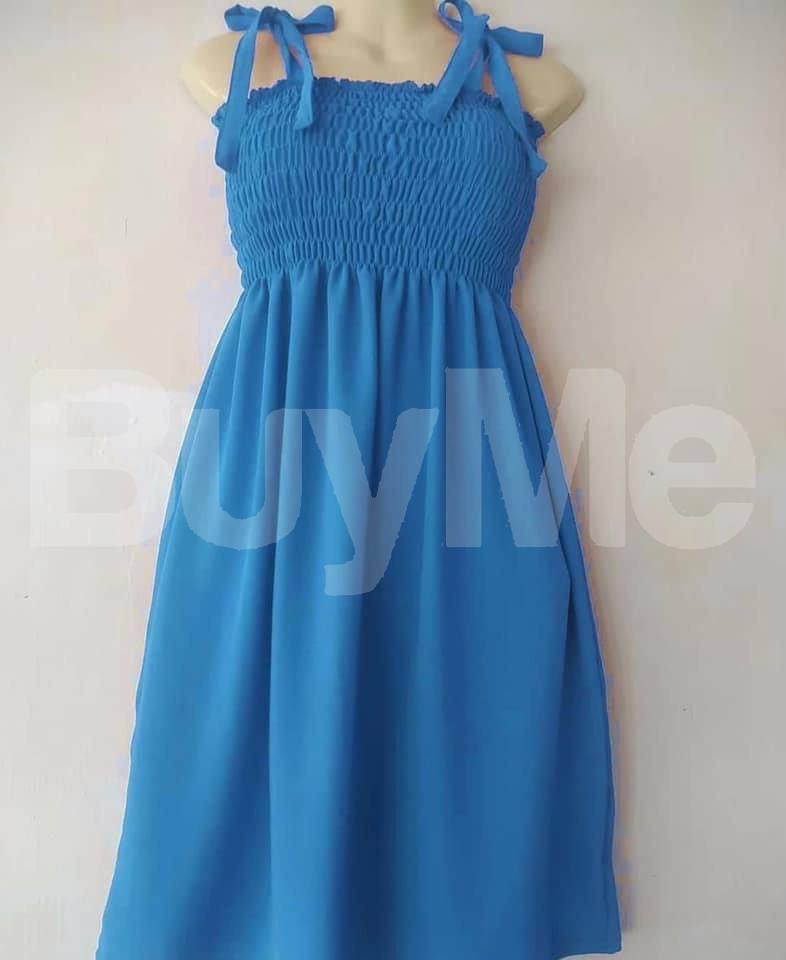 ** WOMENS LONG FROCKS - LIGHT BLUE **