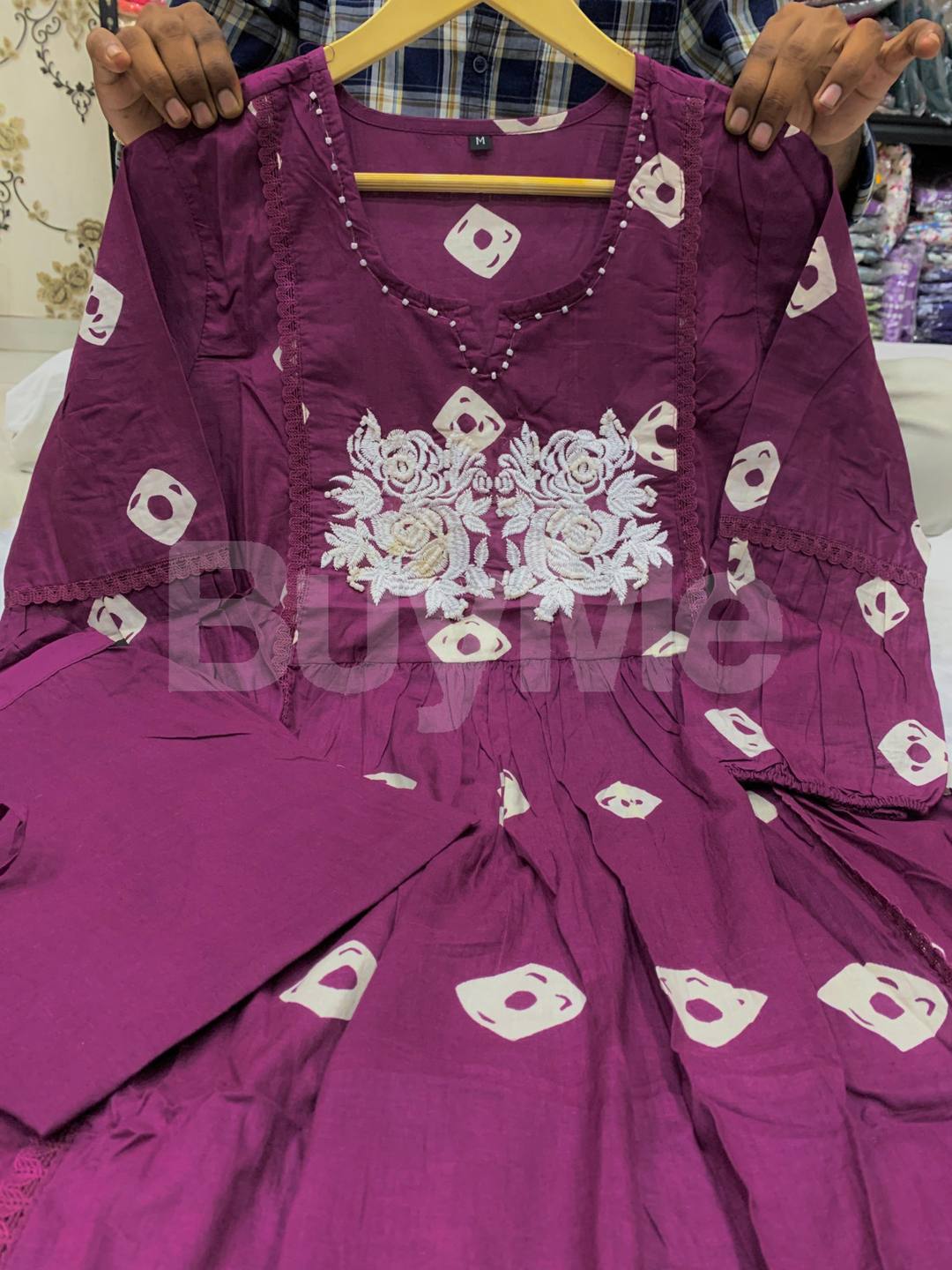 FESTIVAL BANDAGE KURTI PANT COLLECTION - PURPLE