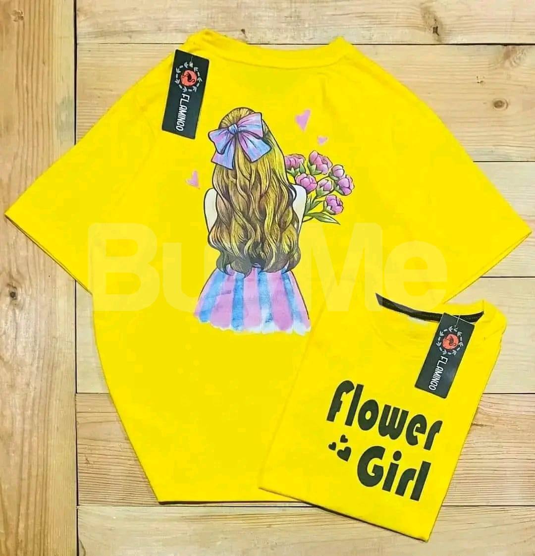 LADIES BAGGY T SHIRT - YELLOW