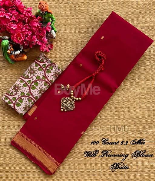 100 COUNT PLAIN SAREE