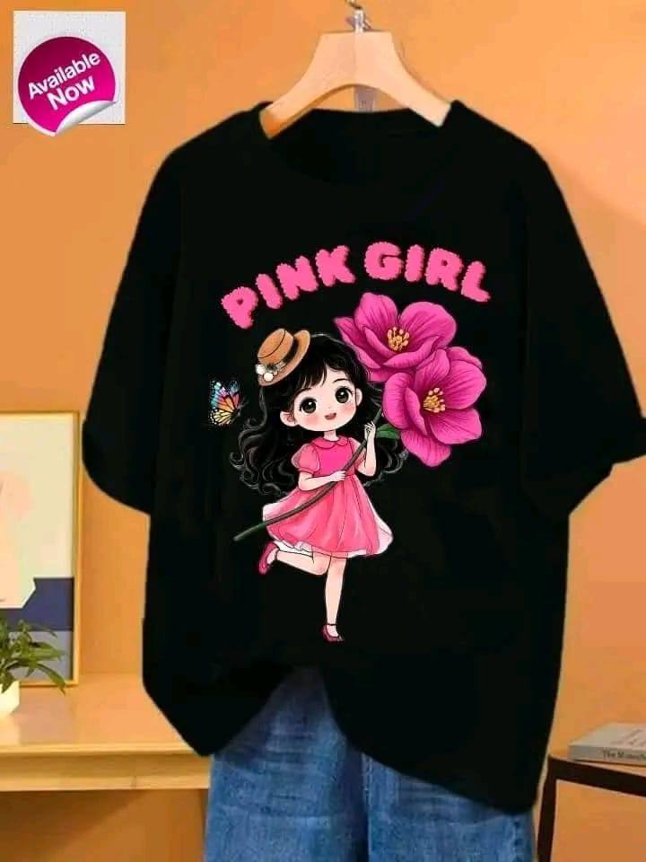 PINK GIRL T SHIRT DESIGN COLLECTION